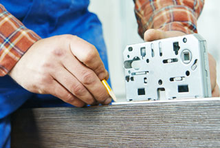 We can fit locks on wooden or PVC doors